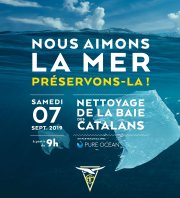 Nettoyage de la baie des Catalans