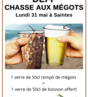 Chasse aux mégots - centre ville de Saintes