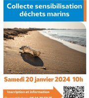 Collecte et sensibilisation déchets marins