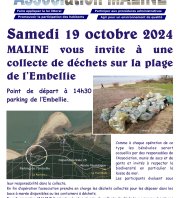 Collecte de déchets sur la plage de l'Embellie - La Tremblade