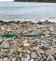 Ramassage de déchets mensuel Ar Viltansoù plage des Blancs-Sablons au Conquet, novembre 2024