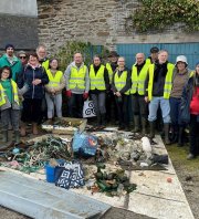 Ramassage de déchets Janvier 2025 Ar Viltansoù dans la Tia du Conquet